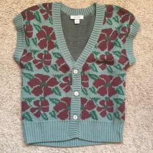 Tucker Knitted vintage style button down vest